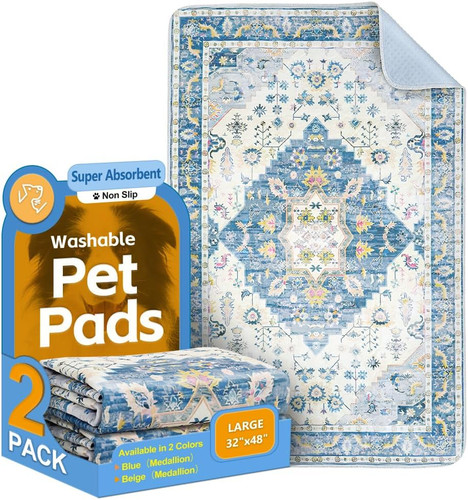 Pack 48x32 washable pee pads - 2-pack,