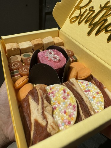 Small dog birthday treat box - treat,